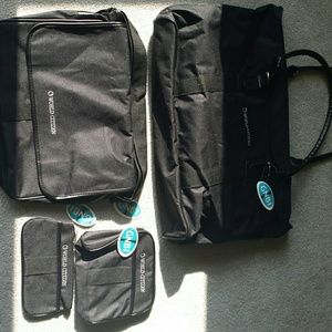4 piece Black soft luggage/travel bags